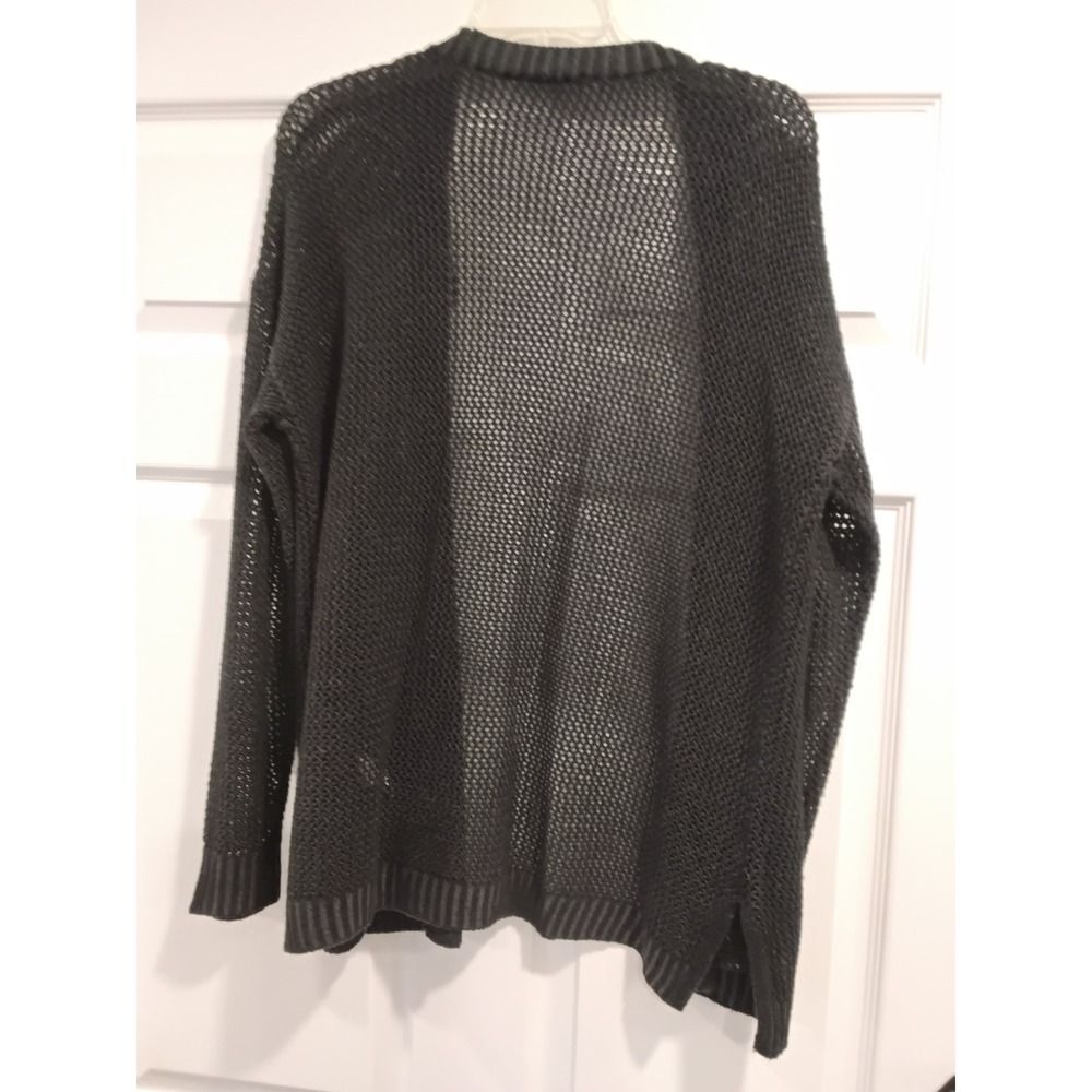 Mudd Womens Charcoal Gray Knit Open Front Cardigan Sweater L - Picture 8 of 8
